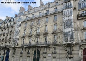 87, boulevard Saint-Germain à Paris