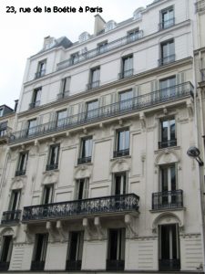 23, rue de la Boétie à Paris