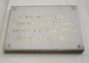77, boulevard Saint-Michel à Paris - plaque -