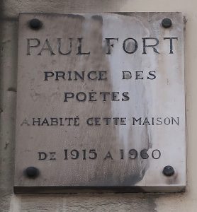 34, rue Gay-Lussac à Paris - plaque -