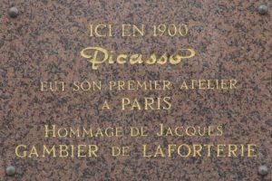 49, rue Gabrielle à Paris - plaque -