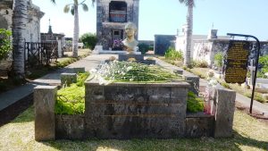 Sa sépulture à La Réunion