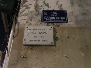 Maison natale au 3, rue de la Carreterie à Avignon - plaque -