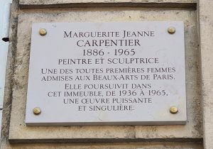 29, rue Descombes à Paris - plaque -