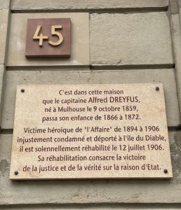 45, rue de la Sinne à Mulhouse - plaque -