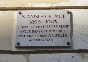 15, rue Linné à Paris - plaque -