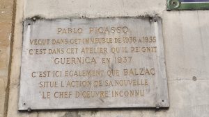 5, rue des Grands Augustins à Paris - plaque -