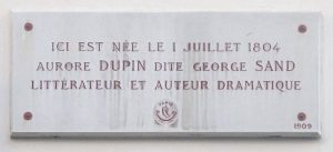 Sa maison natale à Paris au 46 rue Meslay - plaque -