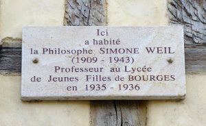 7, place Gordaine à Bourges - plaque -