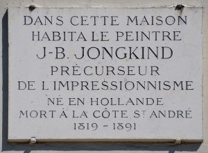 127, boulevard du Montparnasse à Paris - plaque -