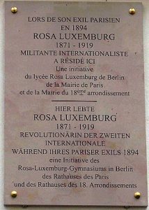 21, rue Feutrier à Paris - plaque -