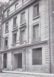 Sa maison natale au 29, rue d'Anjou à Paris