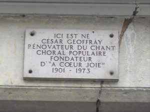 45, rue Villeroy à Lyon - plaque -