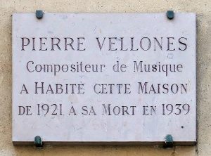 10, rue Huysman à Paris - plaque -