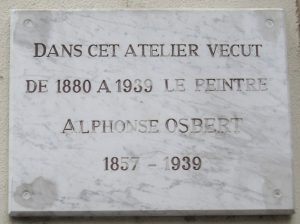 9, rue Alain Chartier à Paris - plaque -