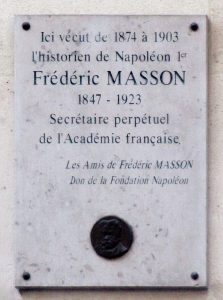 122, rue La Boétie à Paris - plaque -