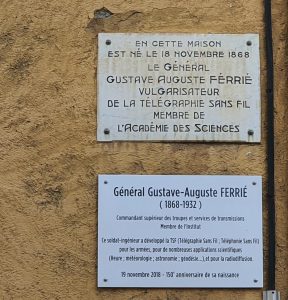 Maison de Gustave Ferrié à Saint-Michel de Maurienne - plaque