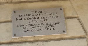 10, rue Cauchois à Paris - plaque -