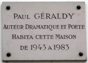 3, rue de Martignac à Paris - plaque -